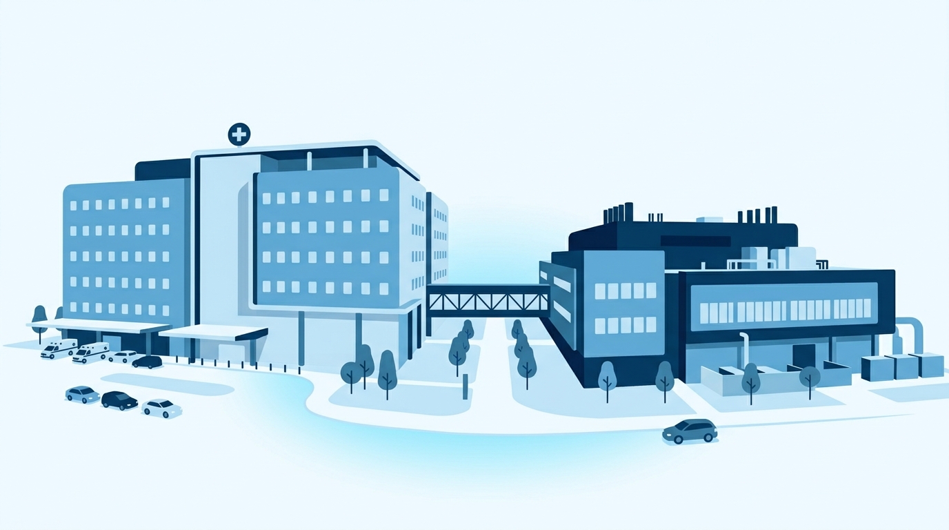 ALEBEL Healthcare campus — hospital and pharmaceutical manufacturing facilities